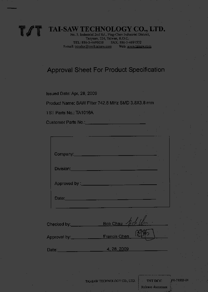 TA1016A_4810031.PDF Datasheet