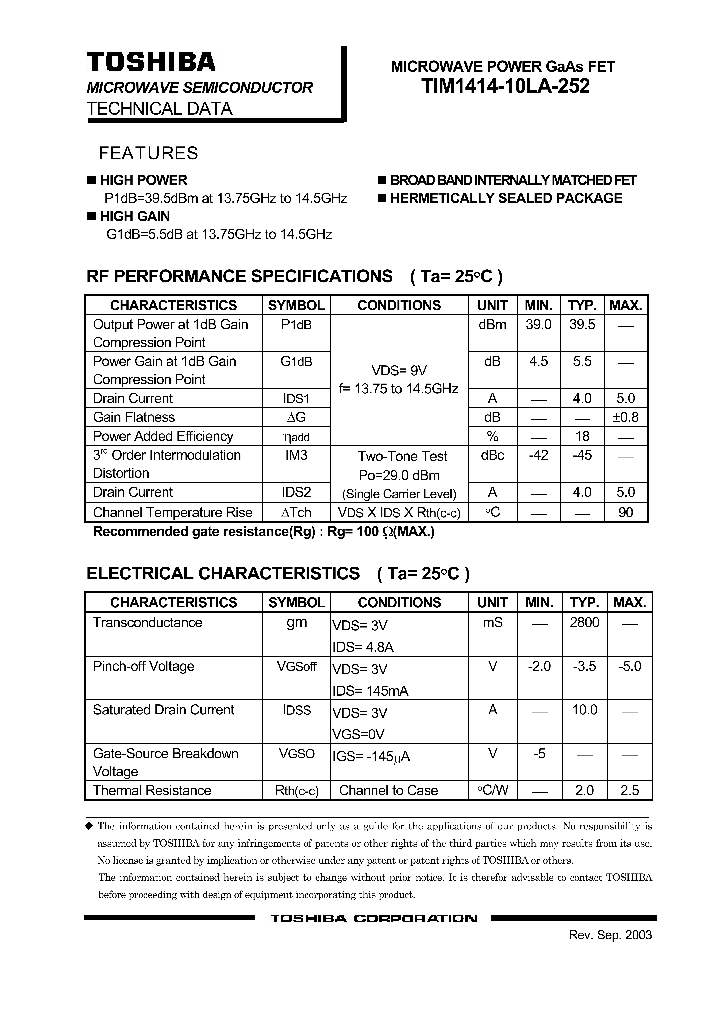 TIM1414-10LA-252_4918056.PDF Datasheet