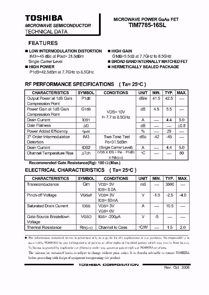 TIM7785-16SL_4191001.PDF Datasheet
