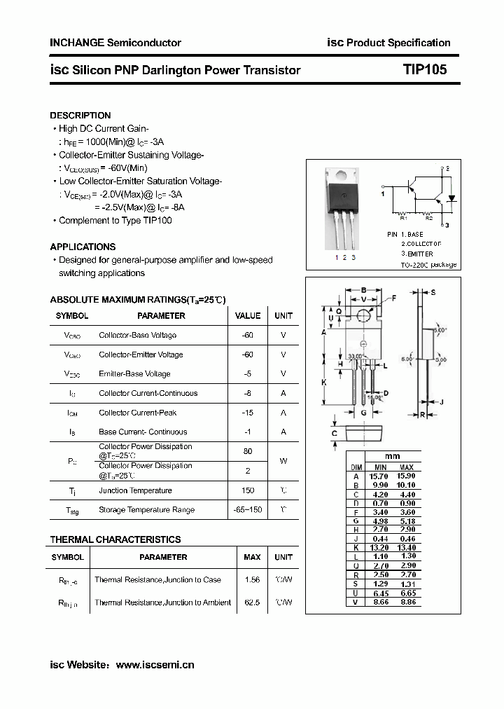 TIP105_4607960.PDF Datasheet