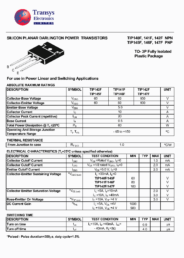 TIP140F_4230675.PDF Datasheet