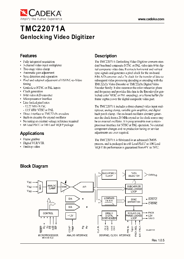 TMC22071A_4691558.PDF Datasheet