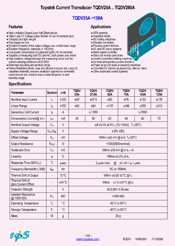 TQDV50A_4222482.PDF Datasheet