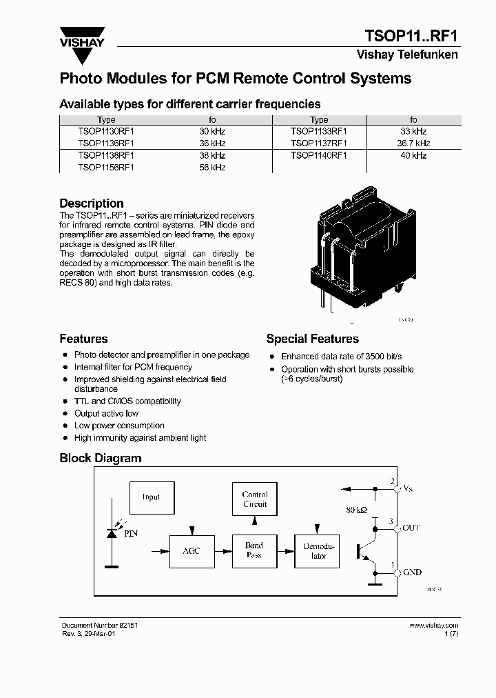 TSOP1140RF1_4506380.PDF Datasheet