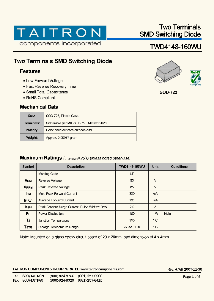 TWD4148-160WU_4190947.PDF Datasheet