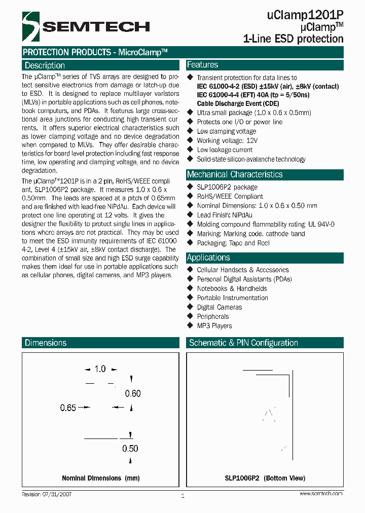 UCLAMP1201P_4304549.PDF Datasheet