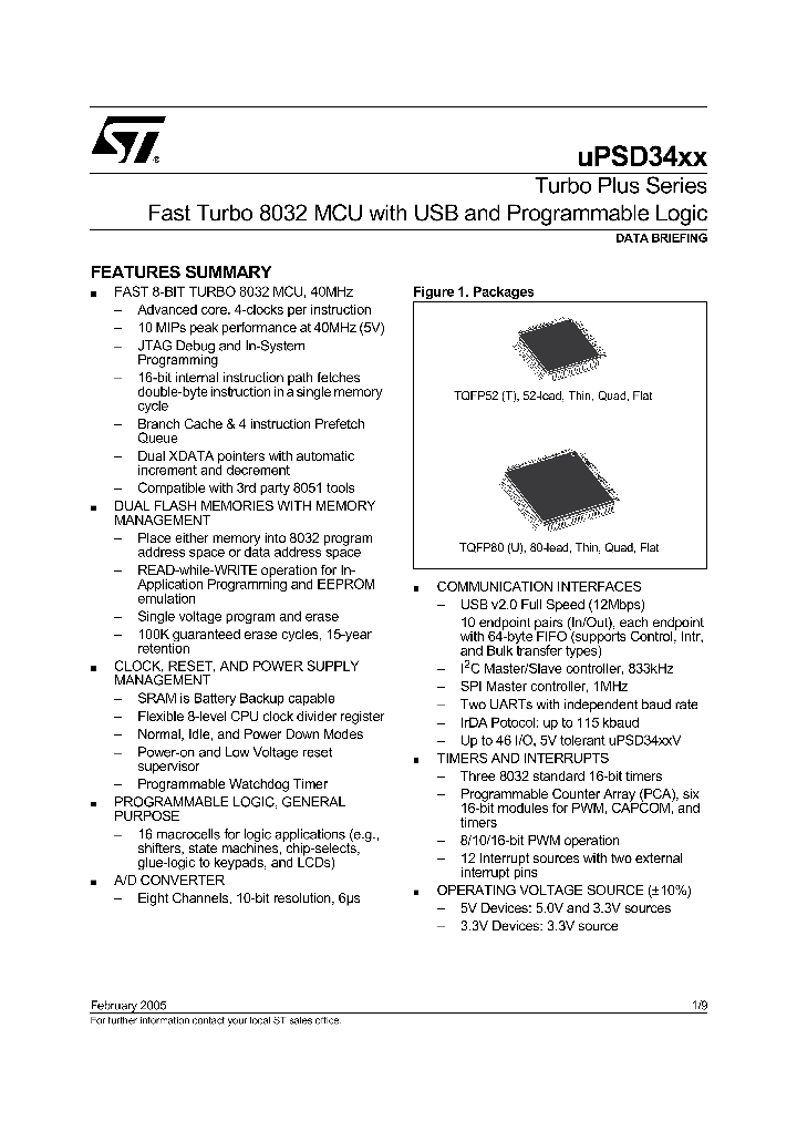 UPSD3422EV-40T6_4167279.PDF Datasheet