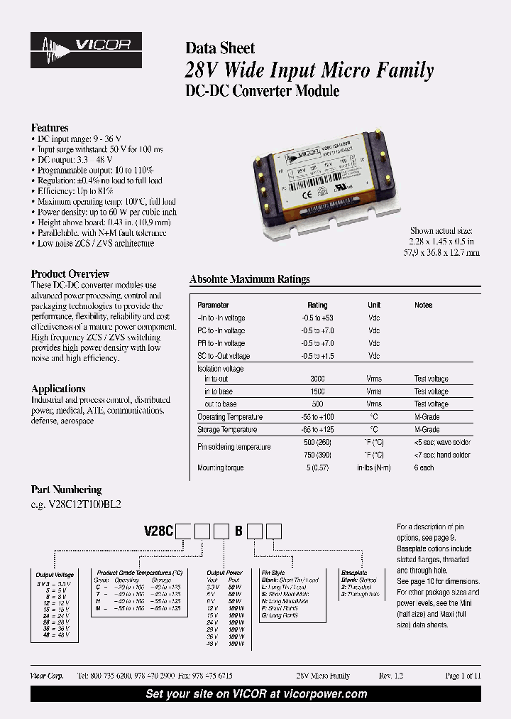 V28C12H100BF2_4464787.PDF Datasheet