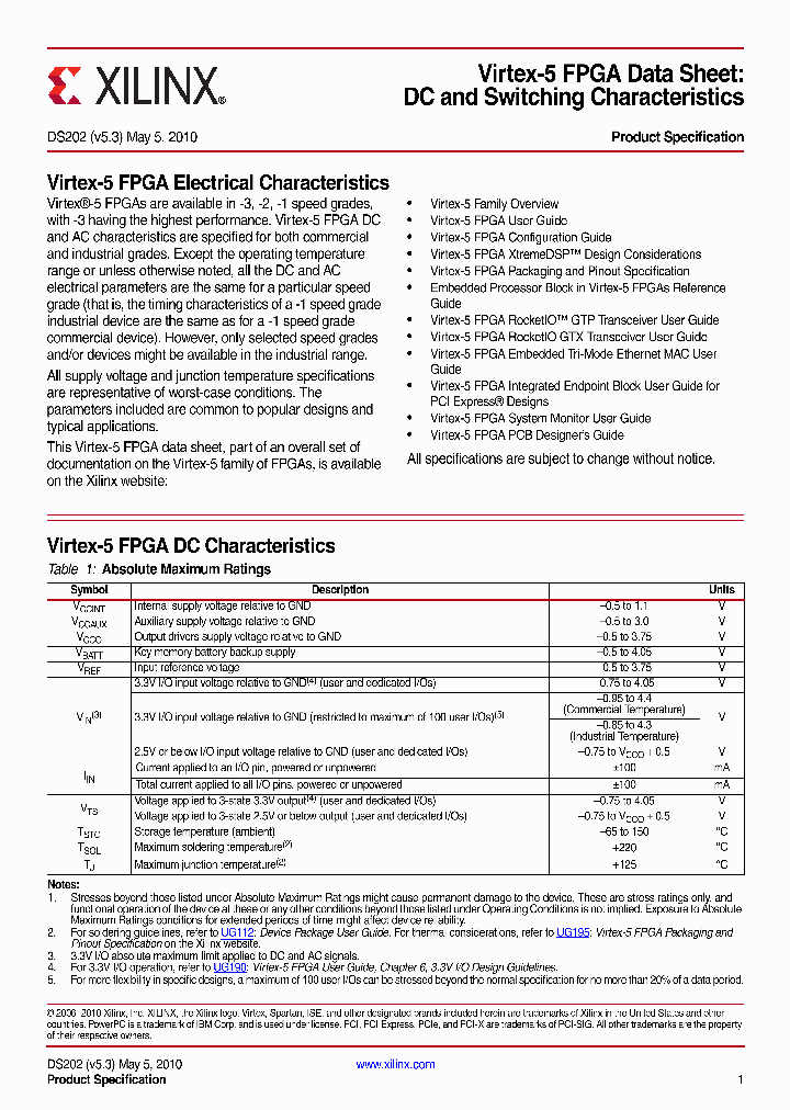 VIRTEX-5FPGA_4629548.PDF Datasheet