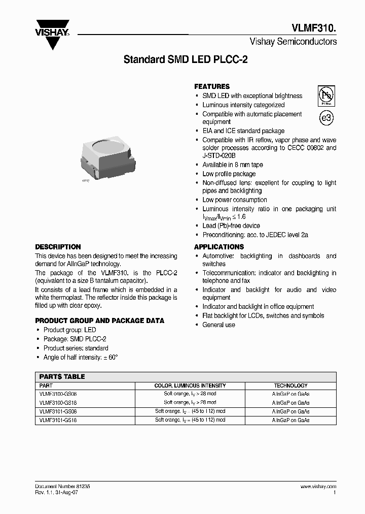 VLMF3100-GS08_4255863.PDF Datasheet