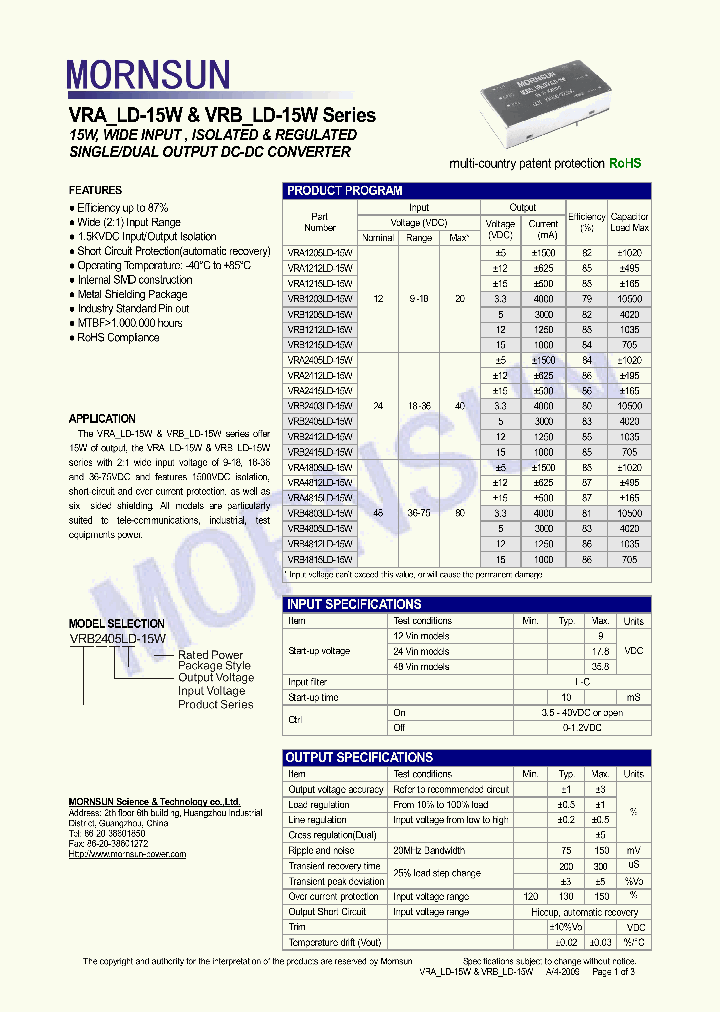 VRB2403LD-15W_4541370.PDF Datasheet