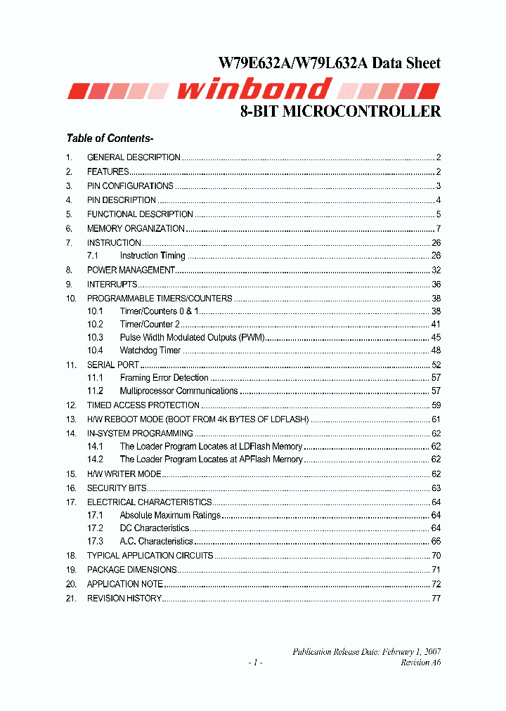 W79L632A_4907363.PDF Datasheet