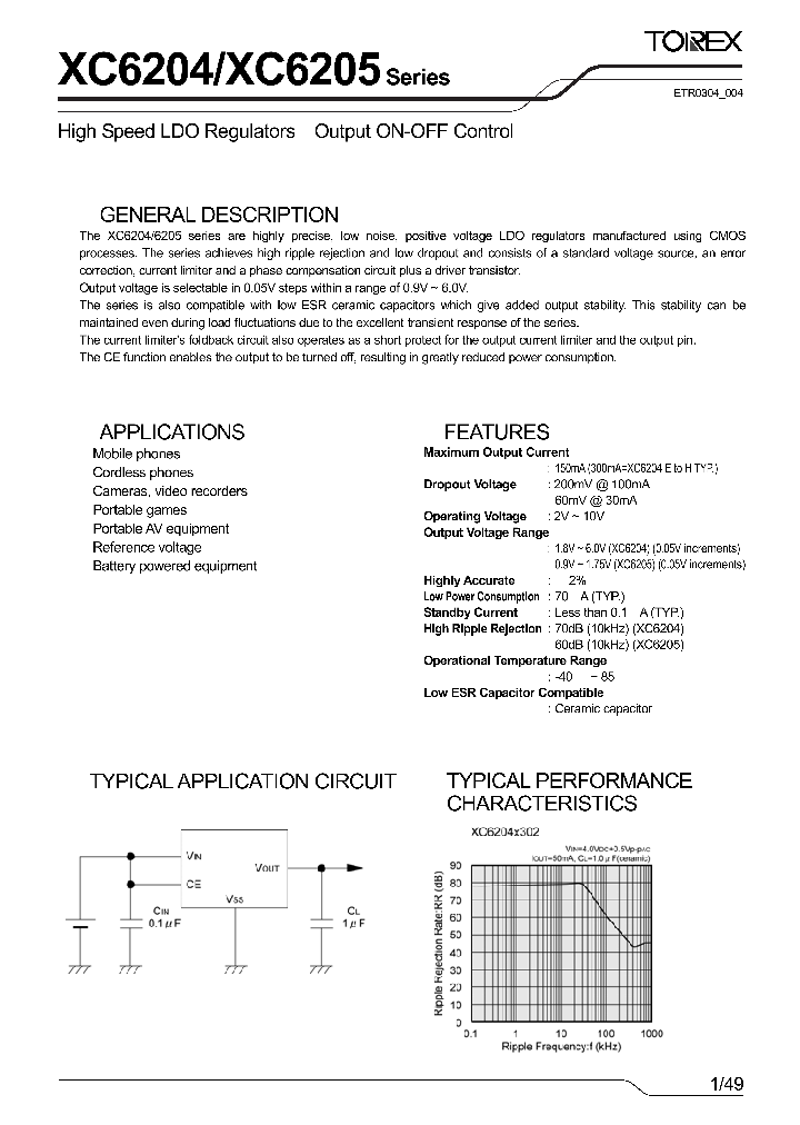 XC6205F312DL_4458710.PDF Datasheet