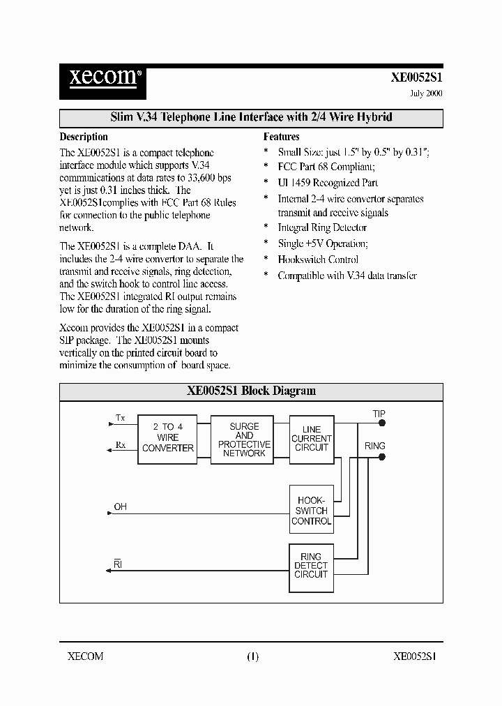 XE0052S1_4522958.PDF Datasheet