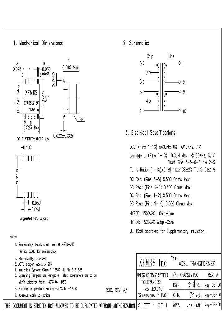 XFADSL21SC_4520432.PDF Datasheet