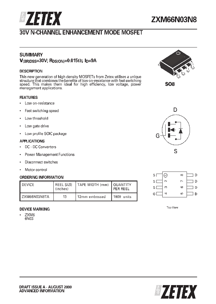ZXM66N03N8_4203416.PDF Datasheet