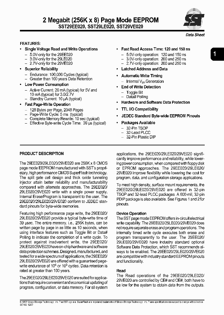 29EE020_965654.PDF Datasheet