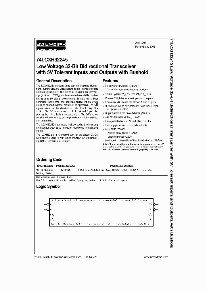 74LCXH32245_971276.PDF Datasheet