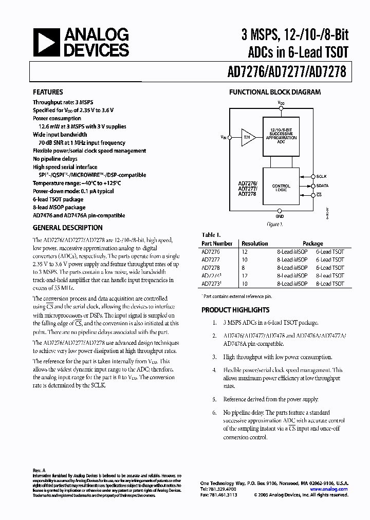 AD7276_973750.PDF Datasheet