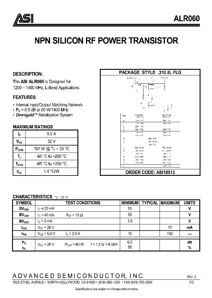 ALR060_974199.PDF Datasheet