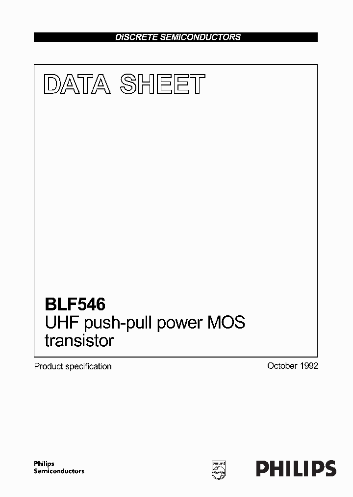 BLF546_926177.PDF Datasheet