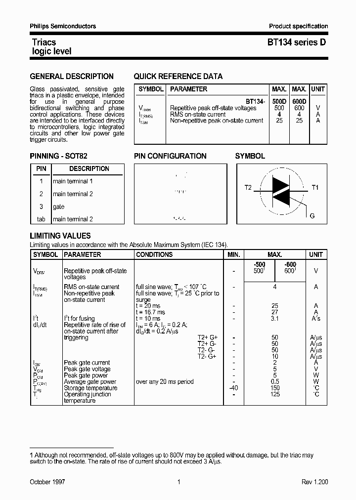 BT134SERIESD1_976602.PDF Datasheet
