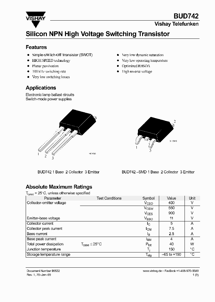 BUD742_976780.PDF Datasheet