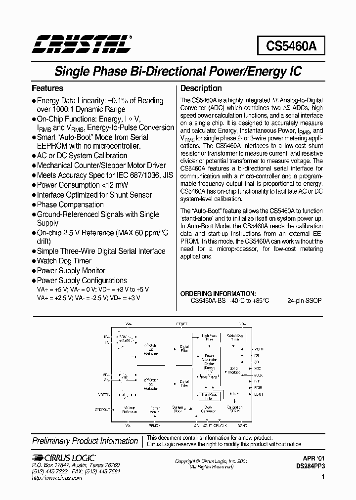 CS5460A_978034.PDF Datasheet