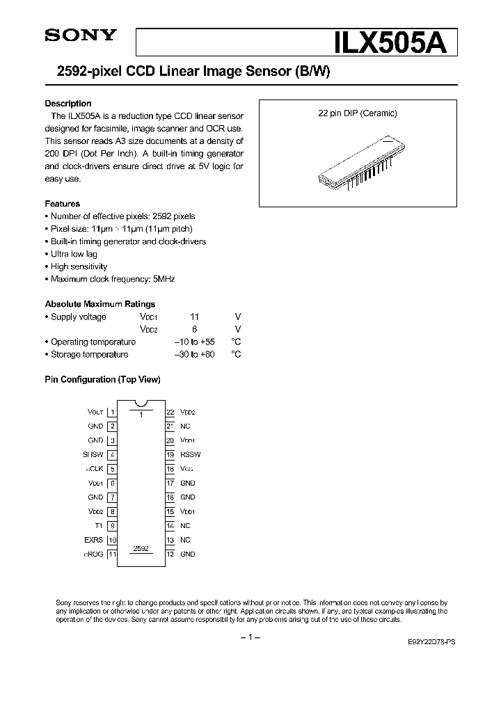 ILX505A_987217.PDF Datasheet