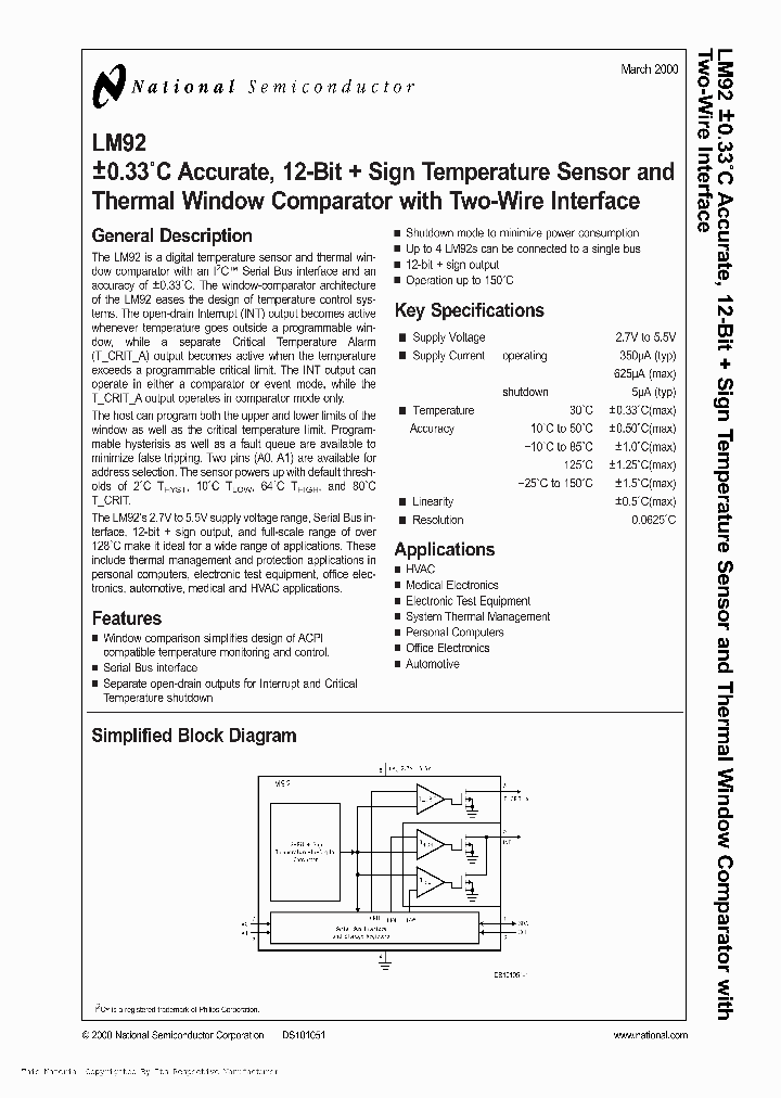 LM92CIM_988554.PDF Datasheet