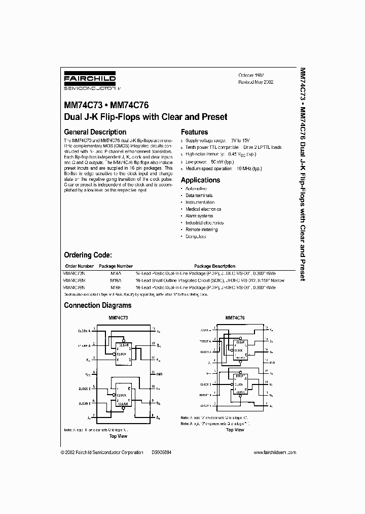 MM74C73_991618.PDF Datasheet