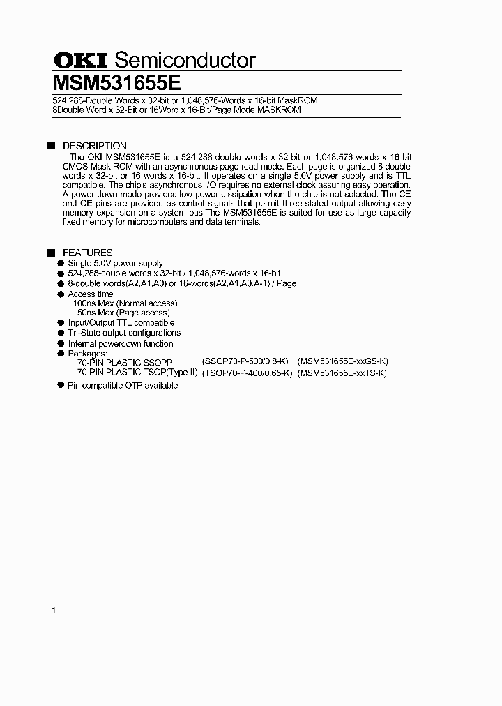 MSM531655E_992345.PDF Datasheet