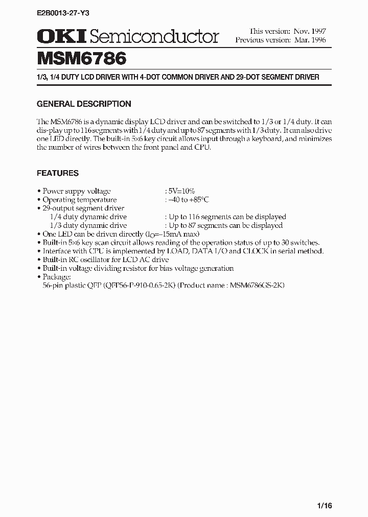 MSM6786_992488.PDF Datasheet