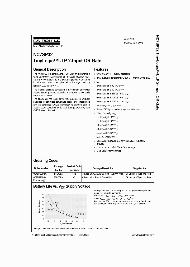NC7SP32_992786.PDF Datasheet
