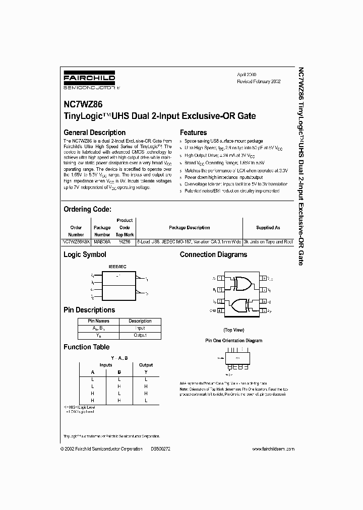 NC7WZ86_992851.PDF Datasheet