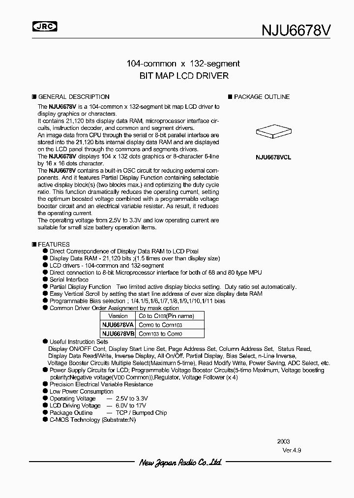 NJU6678V_993296.PDF Datasheet