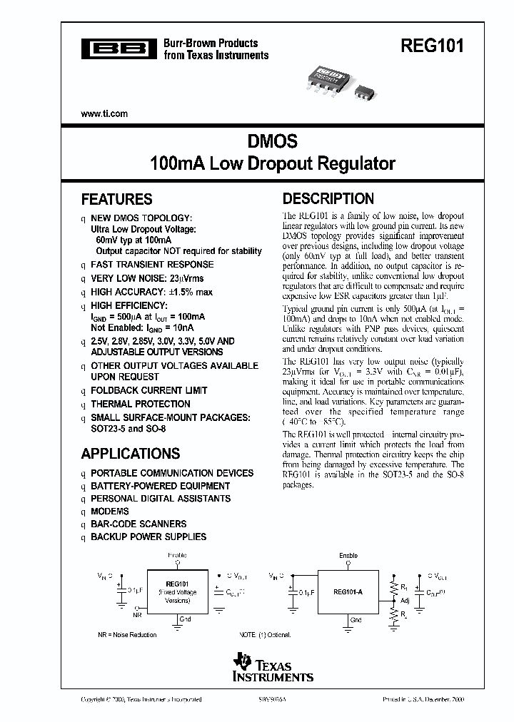REG101_999000.PDF Datasheet