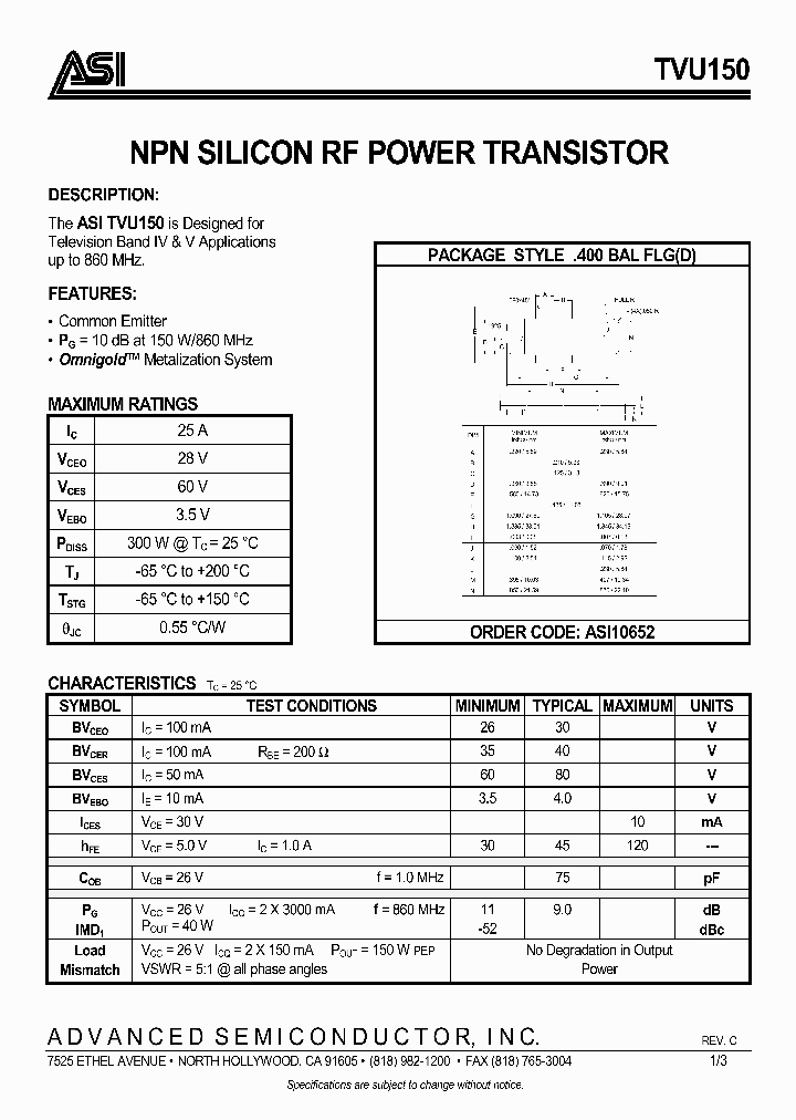 TVU150_1006466.PDF Datasheet