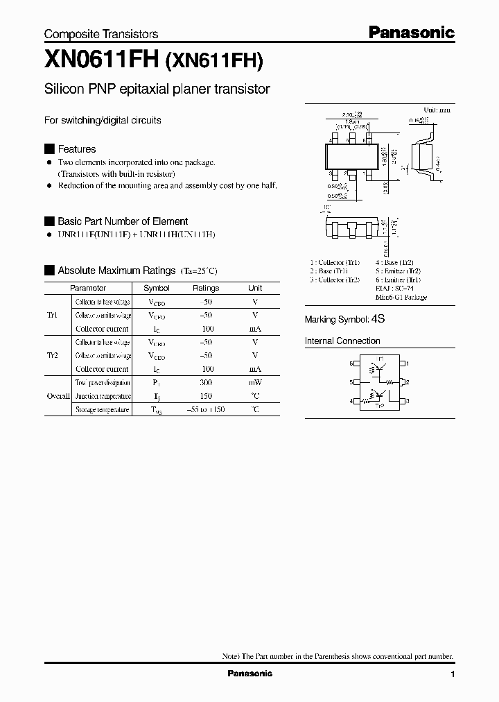 XN0611FH_1007875.PDF Datasheet