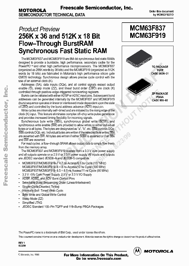 MCM63F919TQ7R_4925879.PDF Datasheet