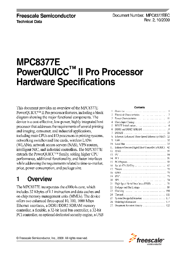 MPC8377VRAFDA_4934327.PDF Datasheet