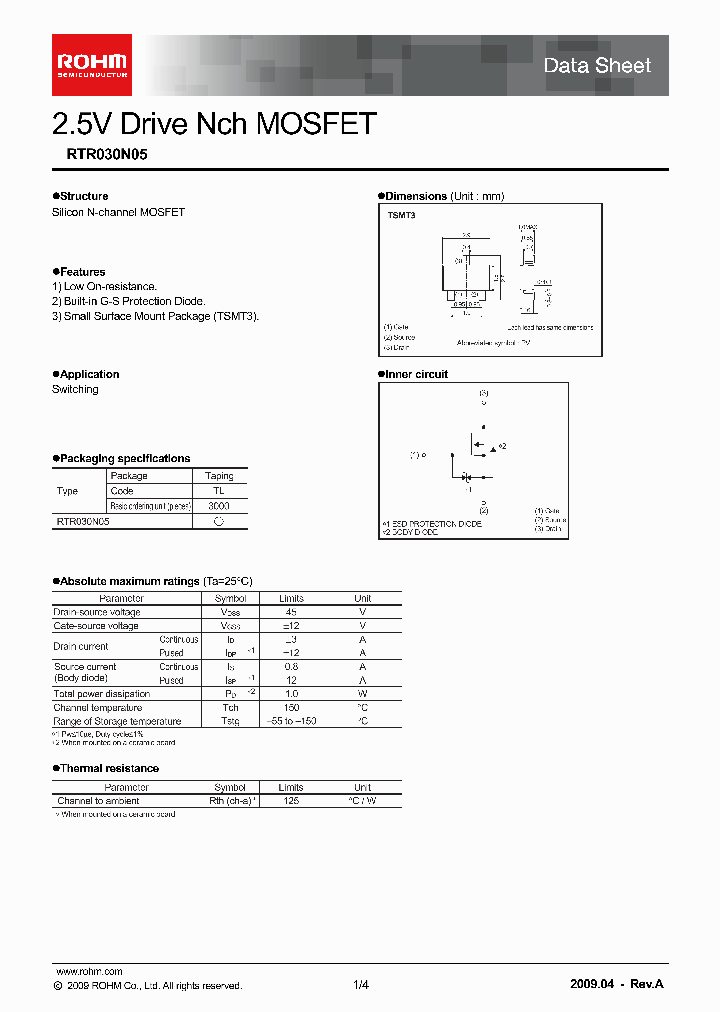 RTR030N05_4948445.PDF Datasheet