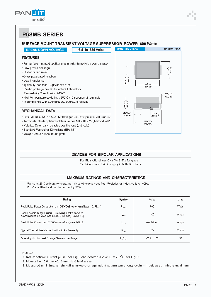 P6SMB550A_4952145.PDF Datasheet