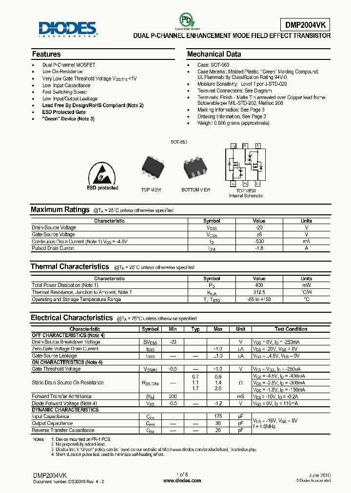 DMP2004VK_4952435.PDF Datasheet