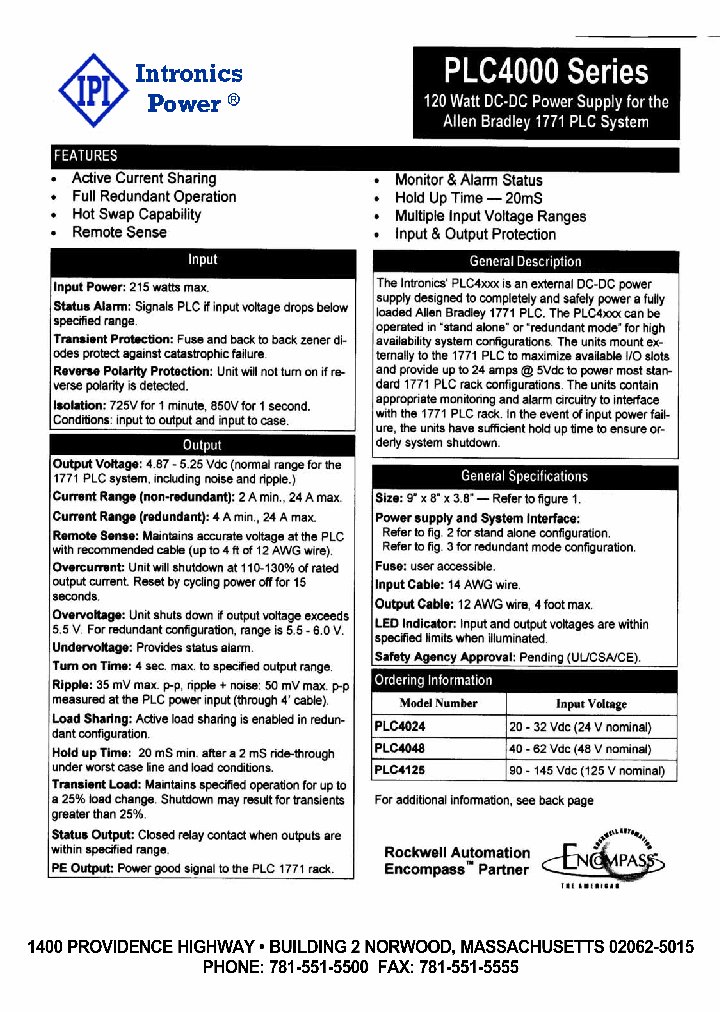 PLC4000_4953539.PDF Datasheet