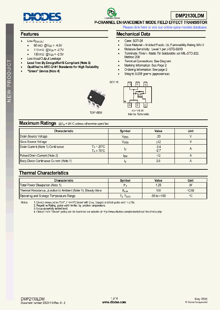 DMP2130LDM_4957034.PDF Datasheet