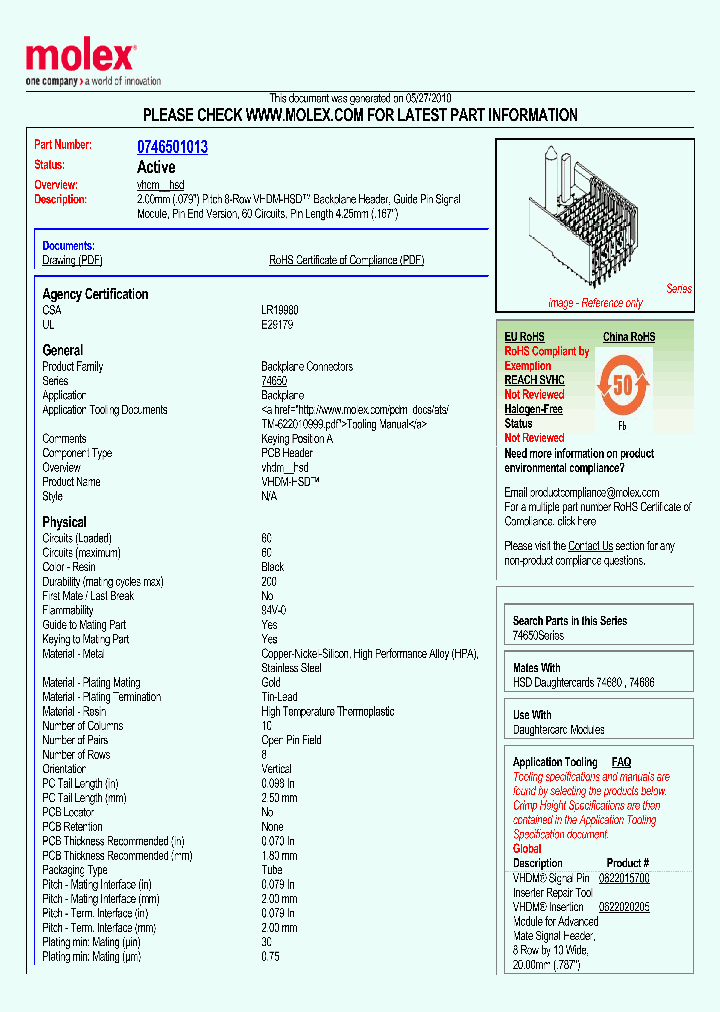 0746501013_4960039.PDF Datasheet