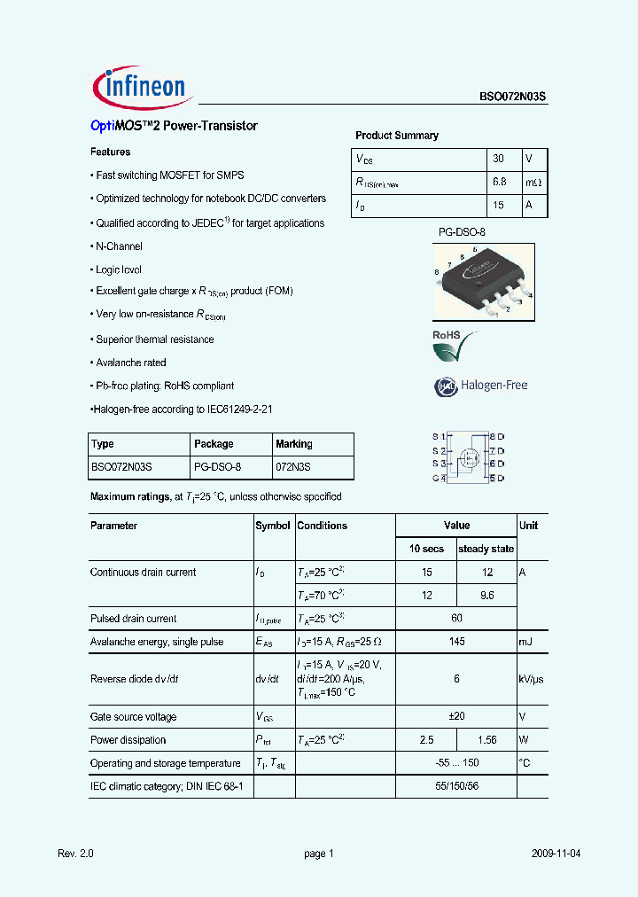 BSO072N03S09_4961834.PDF Datasheet