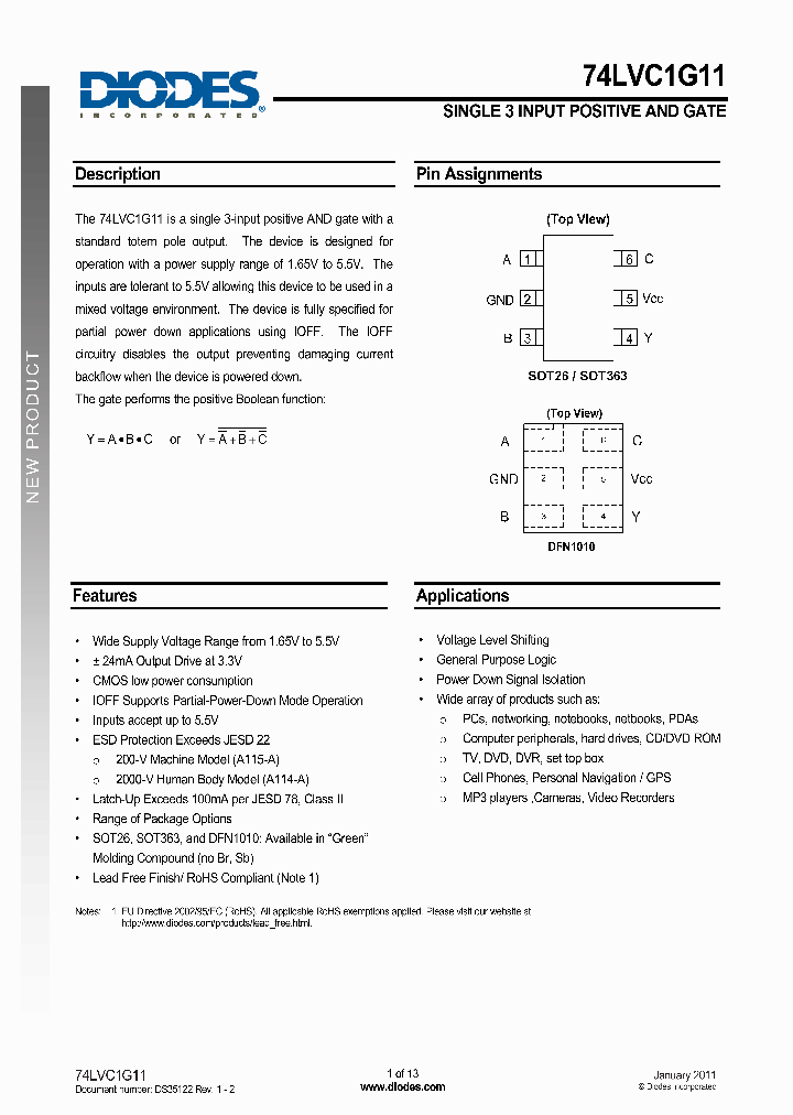 74LVC1G11W6_4962456.PDF Datasheet