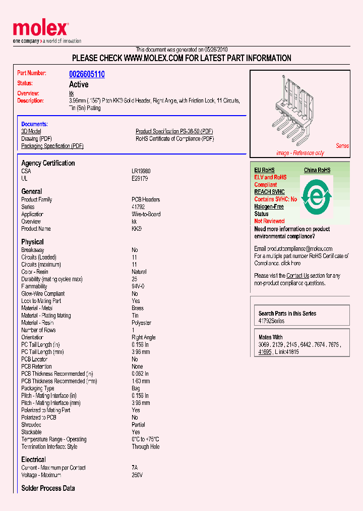 0026605110_4964175.PDF Datasheet